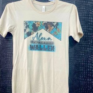Play me some Wallen country tshirts , sm med large xl available